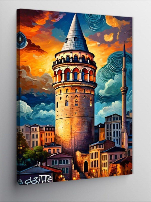 Kanvas Tablo Galata Kulesi