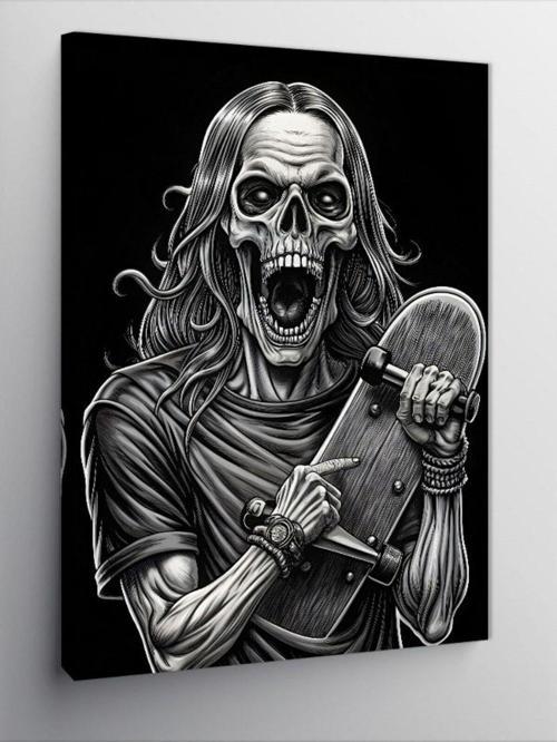 Kanvas Tablo Kaykay Ve İskelet