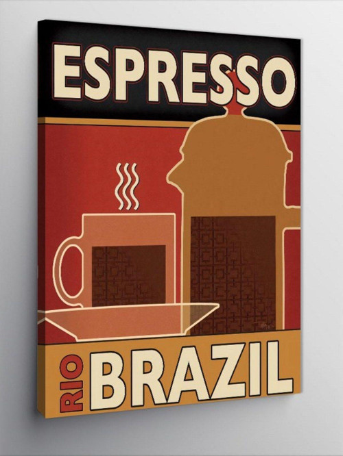 Kanvas Tablo Espresso Kahve