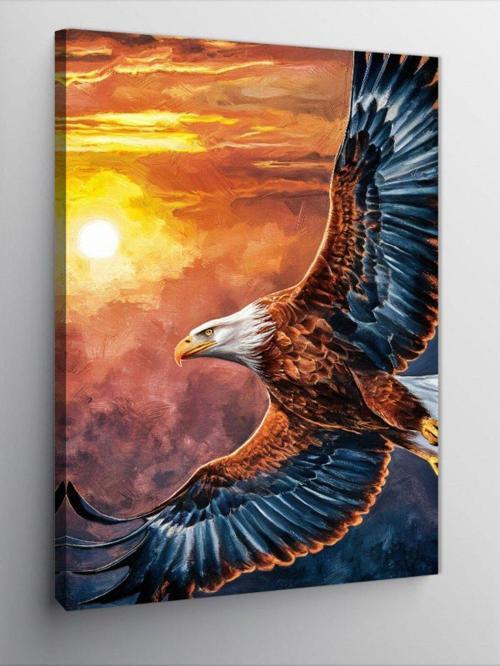 Kanvas Tablo Uçan Kartal