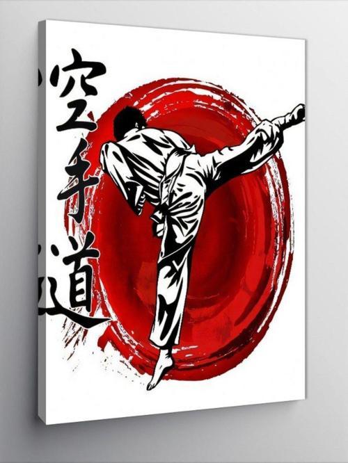 Kanvas Tablo Karate Temalı