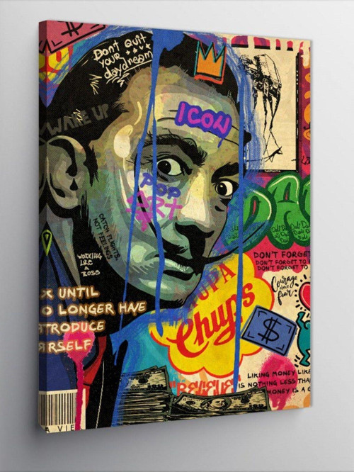 Kanvas Tablo Salvador Dali Pop Art