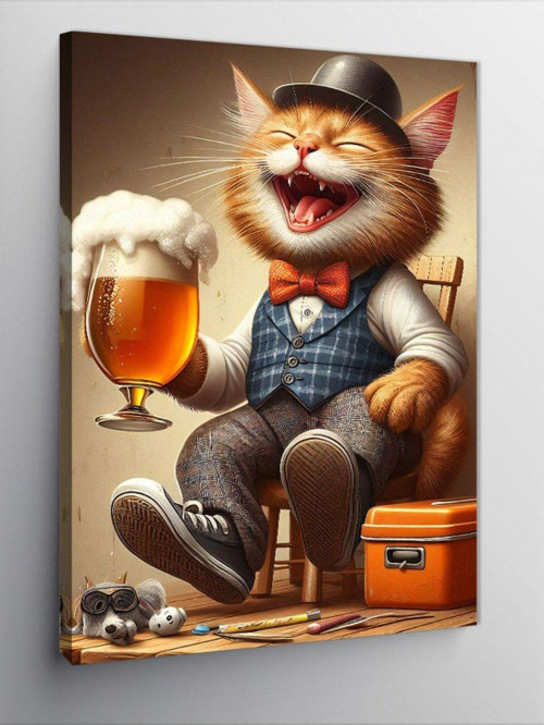 Kanvas Tablo Kedi