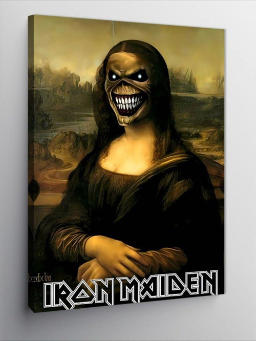 Kanvas Tablo İron Maiden Mona Lisa