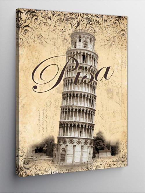 Kanvas Tablo Pisa Kulesi İtalya