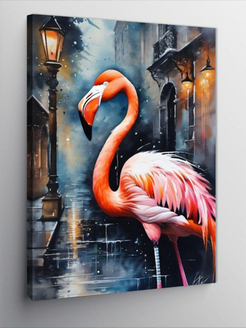 Kanvas Tablo Flamingo