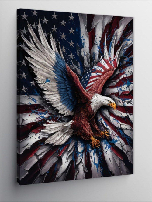 Kanvas Tablo Amerikan Kartalı