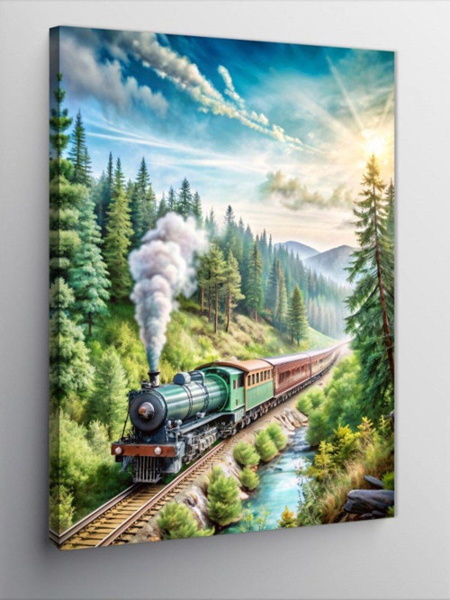 Kanvas Tablo Tren Manzarası