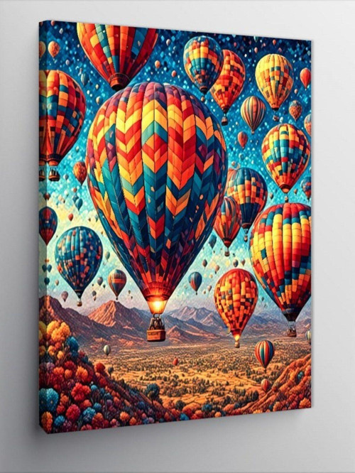 Kanvas Tablo Uçan Balonlar