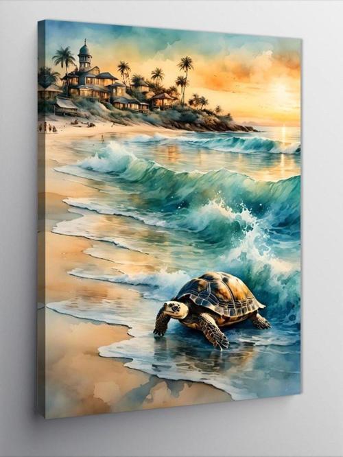 Kanvas Tablo Caretta Caretta