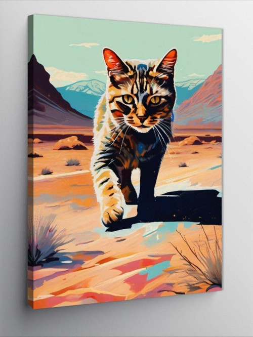 Kanvas Tablo Asil Kedi