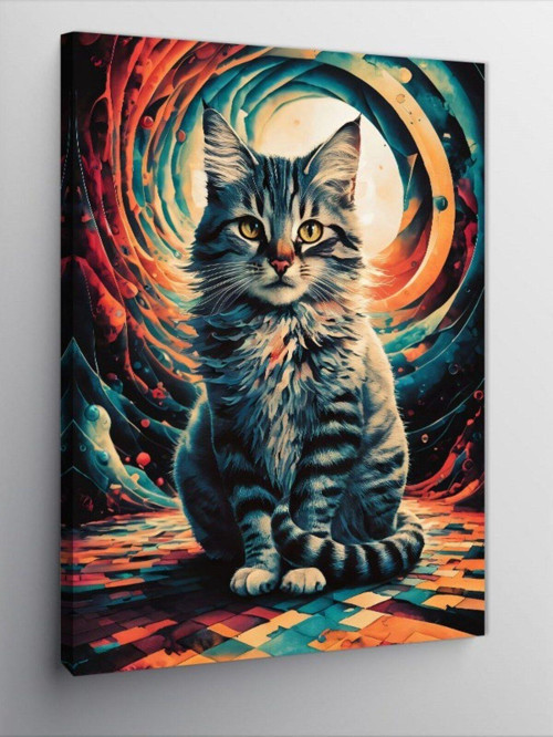 Kanvas Tablo Sevimli Kedi