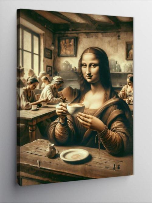 Kanvas Tablo Mona Lisa Pop Art