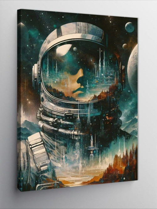 Kanvas Tablo Astronot Ve Uzay