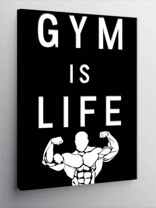 Kanvas Tablo Gym İs Life Motivasyon Temalı