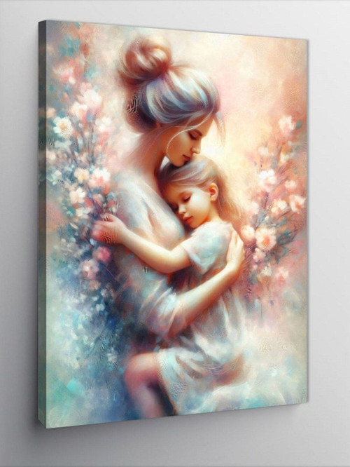 Kanvas Tablo Anne Ve Kız Temalı