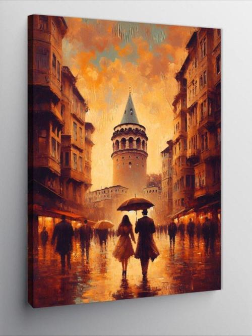 Kanvas Tablo Galata Kulesi