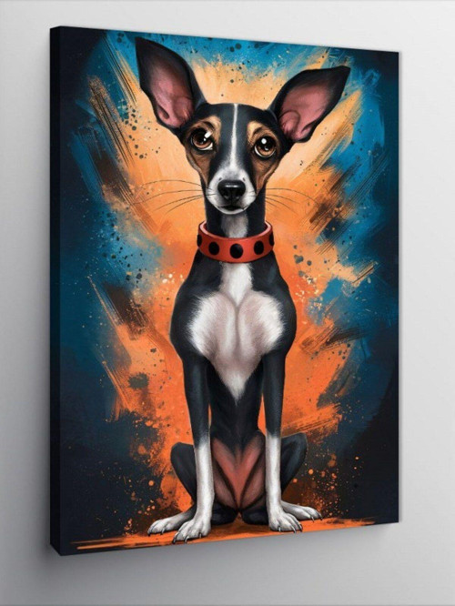 Kanvas Tablo Papyonlu Köpek