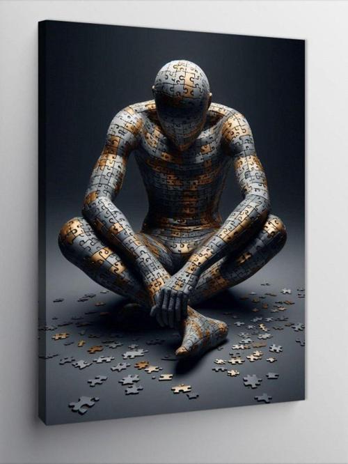 Kanvas Tablo Puzzle Adam