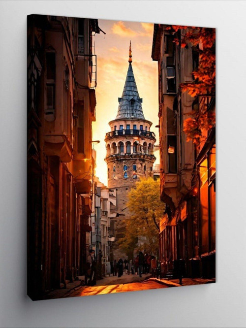Kanvas Tablo İstanbul Galata Kulesi