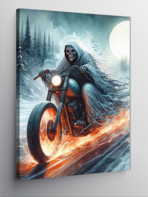 Kanvas Tablo Motorlu Azrail