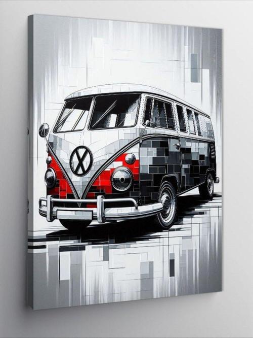 Kanvas Tablo Retro Minibüs