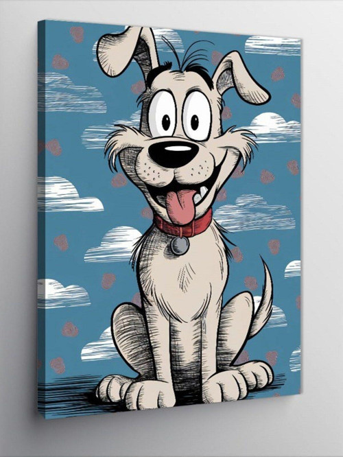 Kanvas Tablo Sevimli Köpek