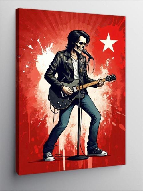 Kanvas Tablo Rock Yıldızı