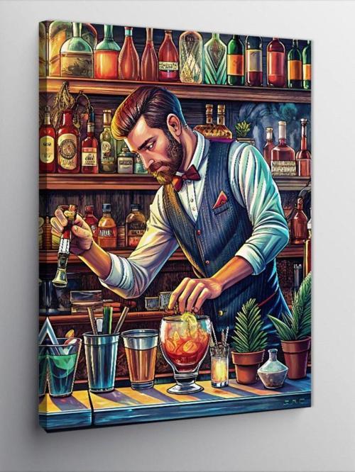 Kanvas Tablo Barmen Adam