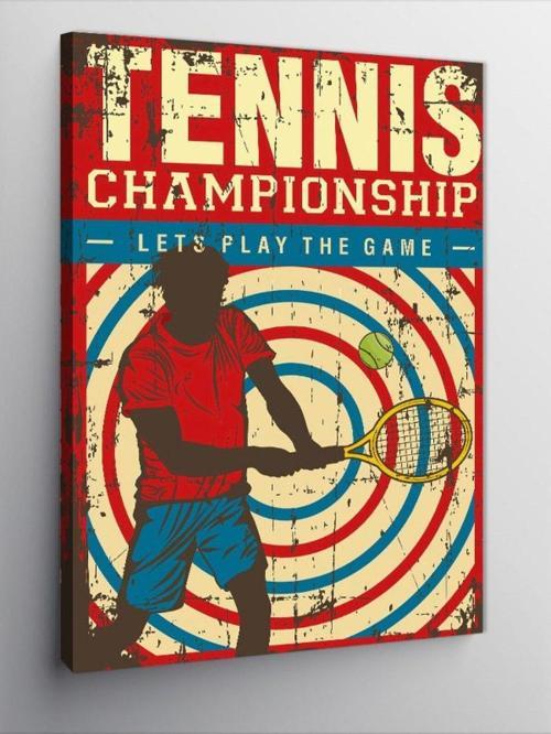 Kanvas Tablo Tenis Posteri