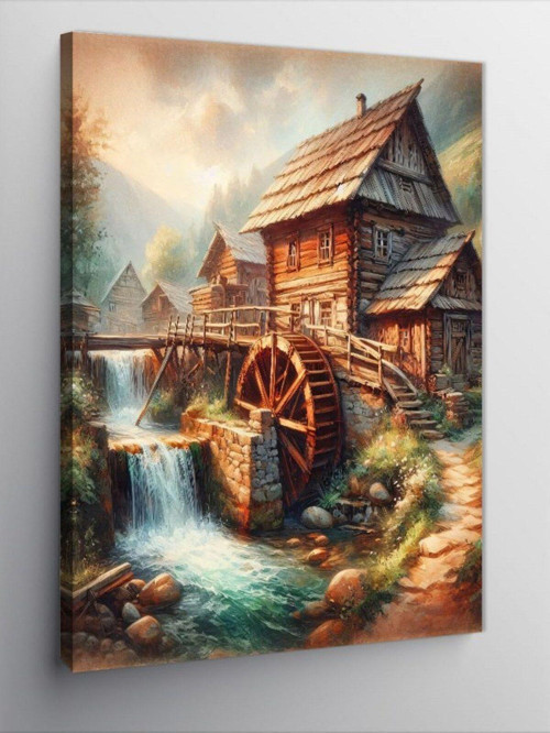 Kanvas Tablo Su Değirmeni