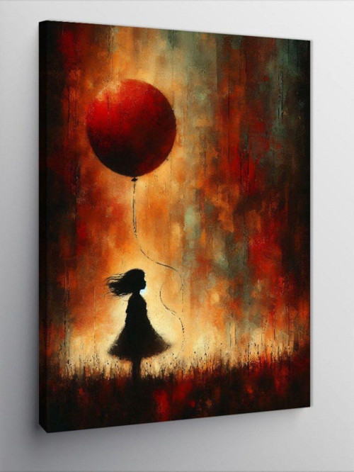 Kanvas Tablo Kırmızı Balon