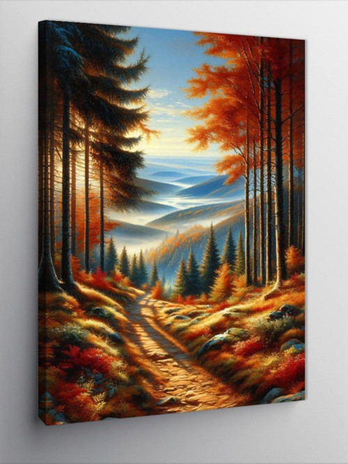 Kanvas Tablo Orman Yolu