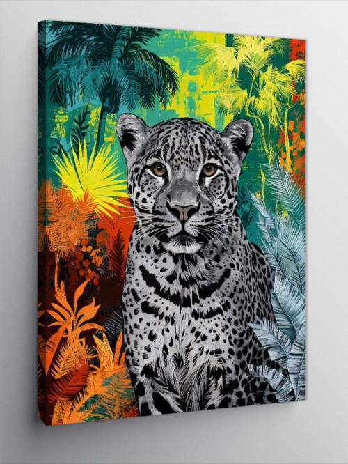 Kanvas Tablo Orman Leoparı