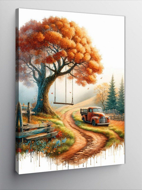 Kanvas Tablo Sonbahar Yolu