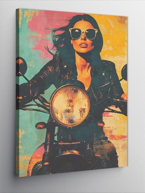 Kanvas Tablo Rockstar Kadın