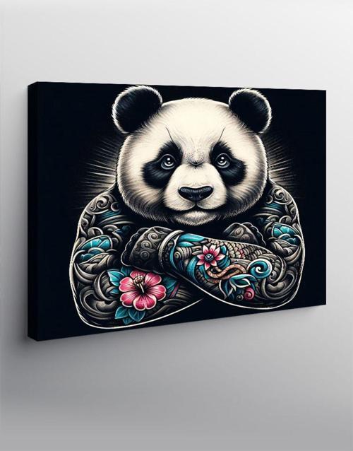 Kanvas Tablo Gangster Panda