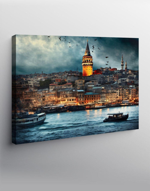 Kanvas Tablo İstanbul Galata Kulesi