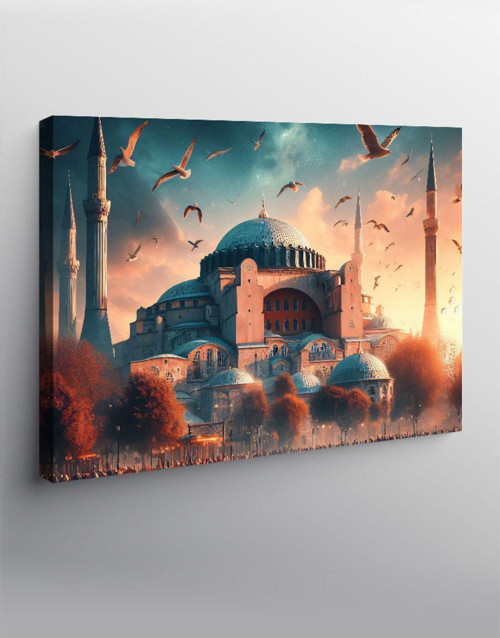Kanvas Tablo Cami Manzarası
