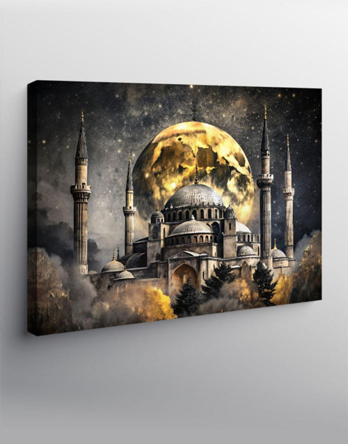 Kanvas Tablo Cami Ve Dolunay