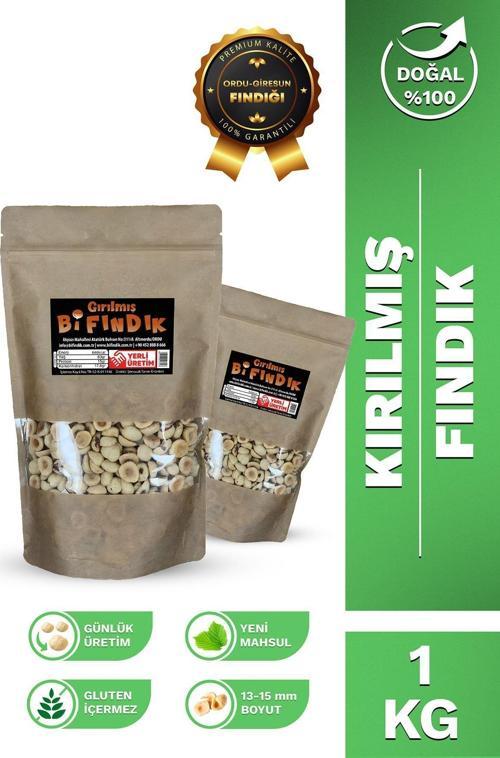 Kırık İç Fındık Kavrulmuş 1.Kalite Taze Süsleme İçin Doypack 1Kg Kırık İç Fındık