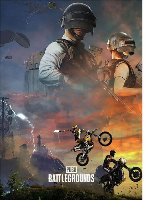 Pubg Model Mdf tablo 35 cm x 50 cm