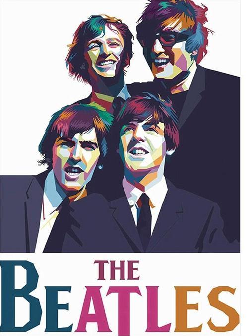 The Beatles Müzik Grubu Modern Mdf Tablo 25 cm x 35 cm