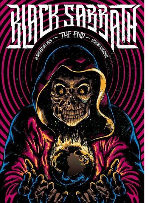 Black Sabbath Desenli Mdf Tablo 35 cm x 50 cm