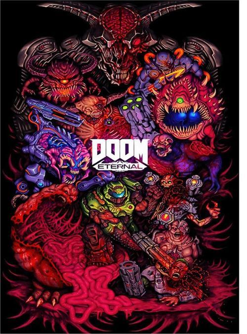 Doom Oyunu Hediyelik Mdf Tablo 25 cm x 35 cm