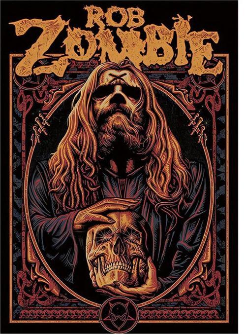 Rob Zombie Kart Dekoratif Mdf Tablo 50 cm x 70 cm