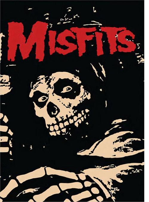 Misfits Müzik Grubu Art Mdf Poster 35 cm x 50 cm