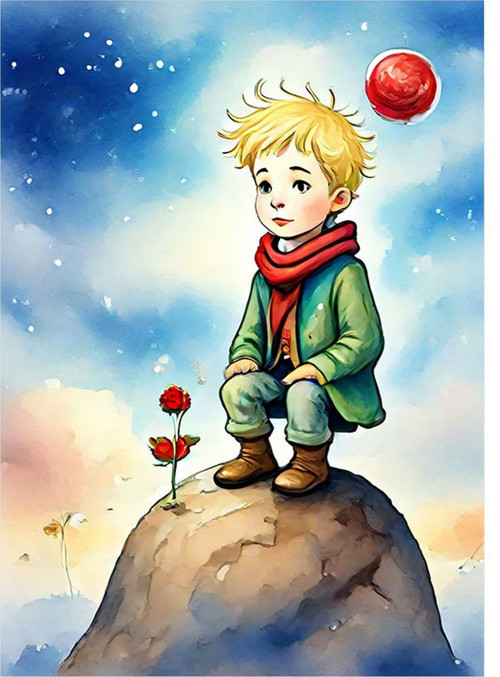 Küçük Prens Art Mdf Poster 50 cm x 70 cm