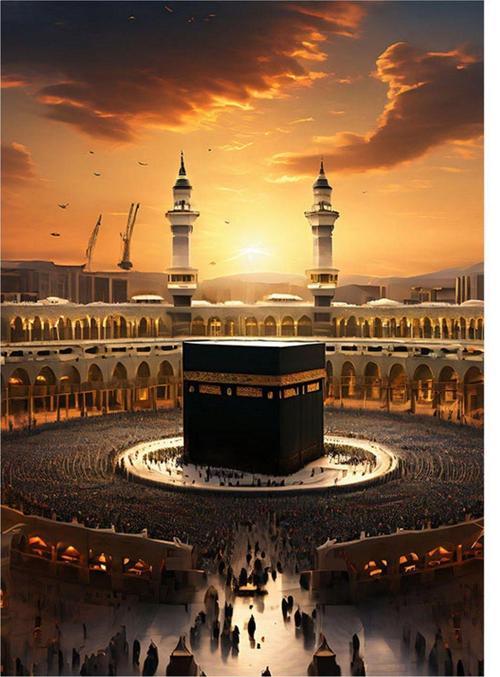 Gün Batımı Kabe Modern Mdf Tablo 50 cm x 70 cm