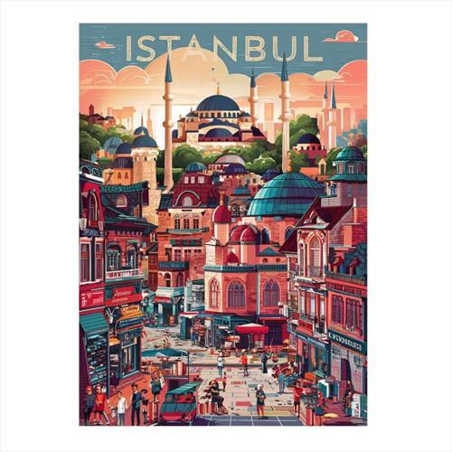 İstanbul Hediyelik Mdf Tablo 35 cm x 50 cm